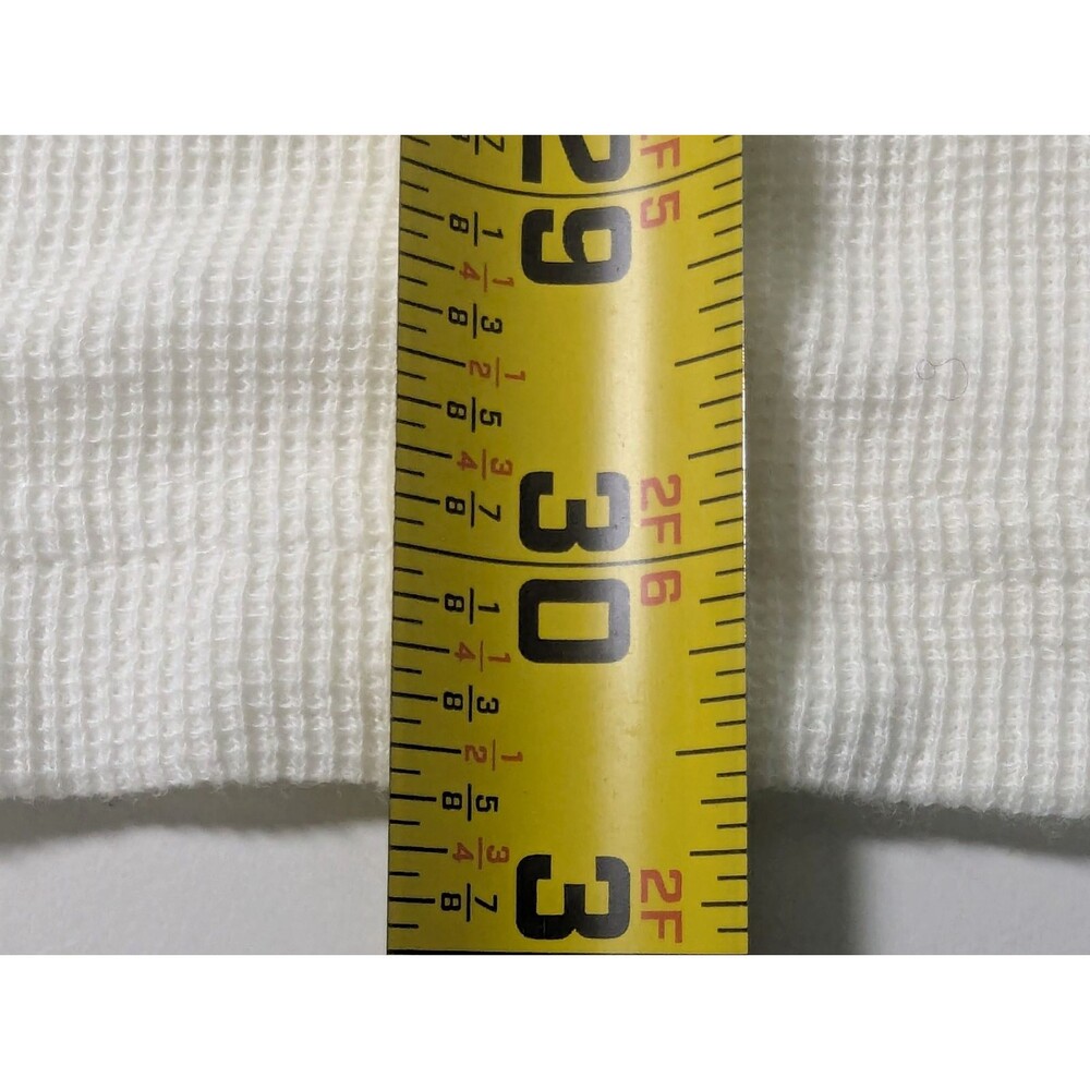 VTG 90s Men's Polo Sport Ralph Lauren Shirt NWT White Waffle Thermal Stripe XXL - Picture 6 of 7